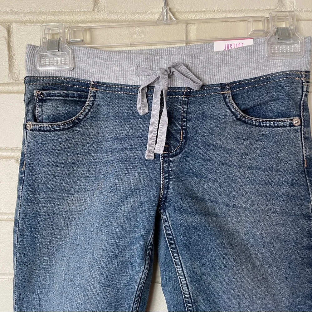 Justice Super skinny mid rise jeans 10